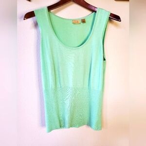 Caslon Womens Mint Green Sweater Tank Size L